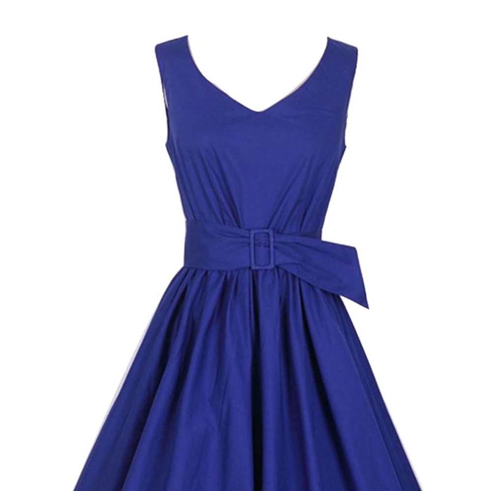 1950s Vintage Retro Capshoulder Party Swing Dress